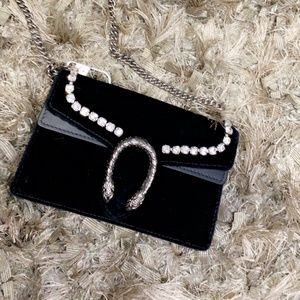 Gucci Dionysus With Crystals Outer Suede Lining In